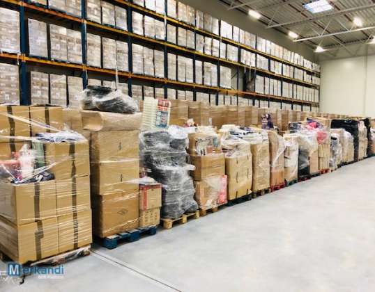Palets de mercancia para reventa.