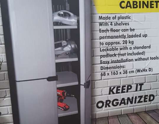Kunststoff-Schrank für den Garten, Garage, Keller, Schrank