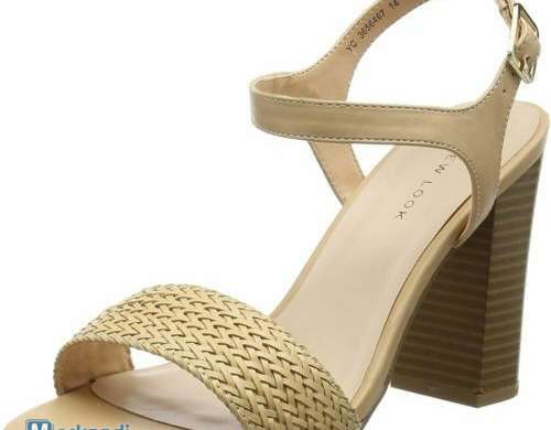 KOBIETY PIEC pasek SANDAŁY BLOCK HEEL