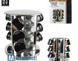 Round tower carousel for 9 pots