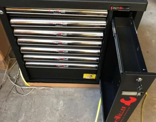 MULLER KRAFT Tool Cabinet XXL exlusive 7 SERTARE COMPLET CU CHEIE