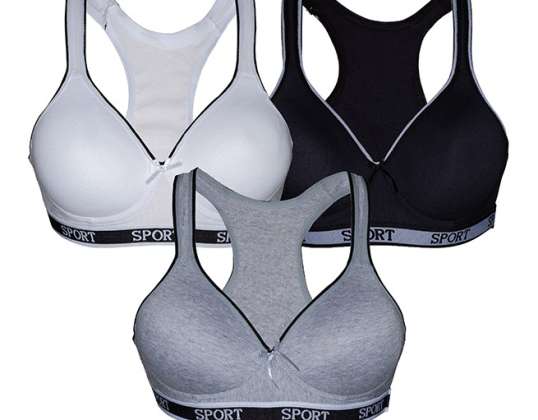 Wholesale bra Sizes: S/M, M/L, L/XL, 2XL/3XL, 3XL/4XL. Assorted colors.