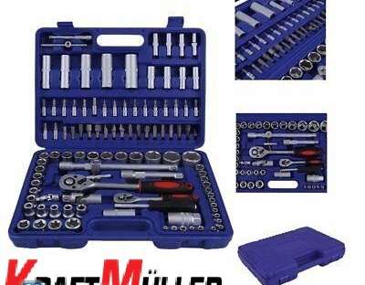 RATCHET CASE AND SLEEVES 108 PIECES BLUE KRAFTMULLER