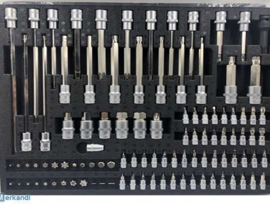 KRAFTMÜLLER Sada nástrčných klíčů 102 kusů s převodníky - profesionální kvalita