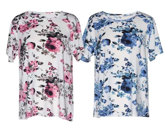 T-shirts femme Ref,. 2345 Tailles : M/L, XL/XXL, XXL/XXXL Couleurs assorties