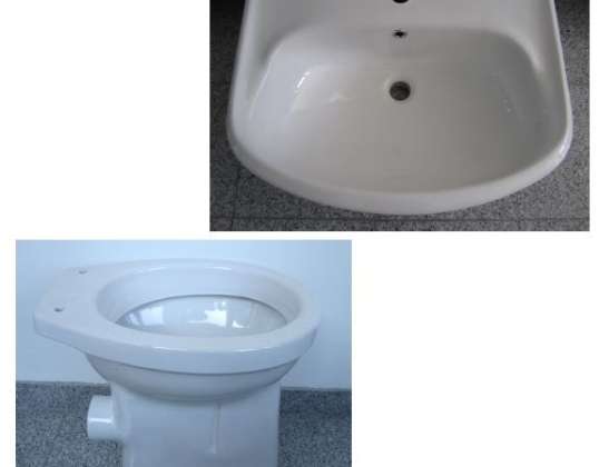 16. Sonderposten SPHINX Bad-Set Waschbecken 60cm + WC in Weiss