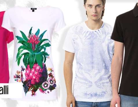 Occasion: JUST CAVALLI T-Shirt and Polo Man and Woman from 12 euros!