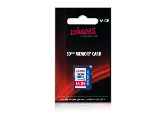 takeM SSD-kaart 16 GB SDHC (Class10) Retail 88637