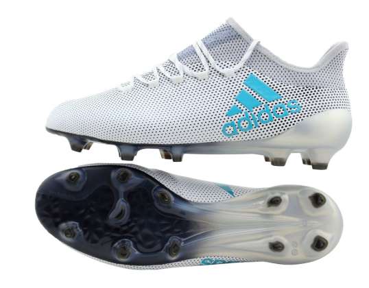 Adidas X17.1 FG - DUST STORM PACK, weiss/ grau/ blau Gr. UK 6 - 11,5