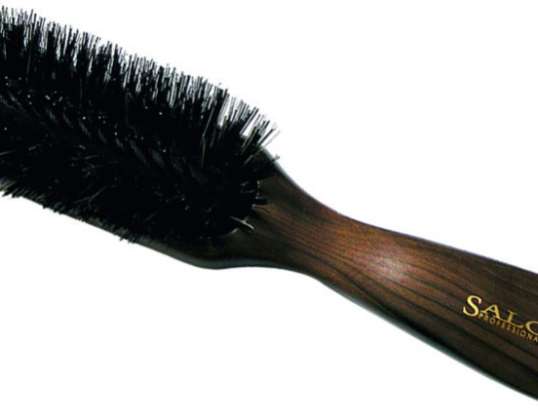 Wooden rubber head Brush Boar / Nylon bristles, long, 7-row