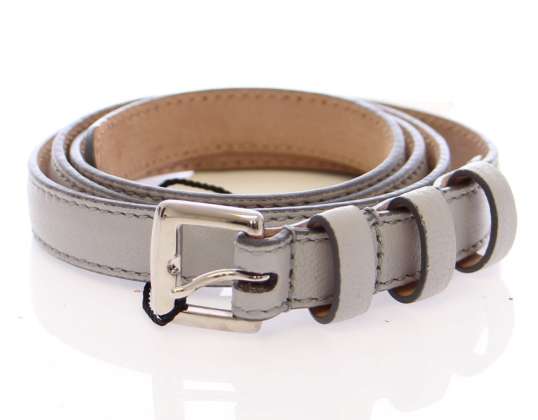 Ceinture Dolce & Gabbana Grey Leather Logo