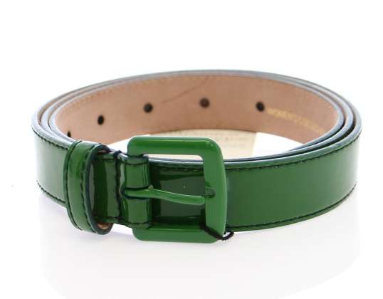 Dolce &Gabbana Groen Lederen Logo Riem