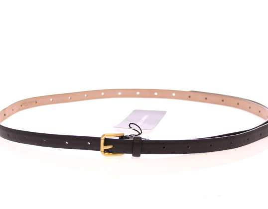 Dolce &Gabbana Zwart Lederen Logo Riem