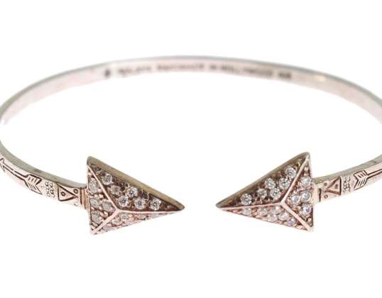 Nialaya Arrow Crystal 925 Silver armband