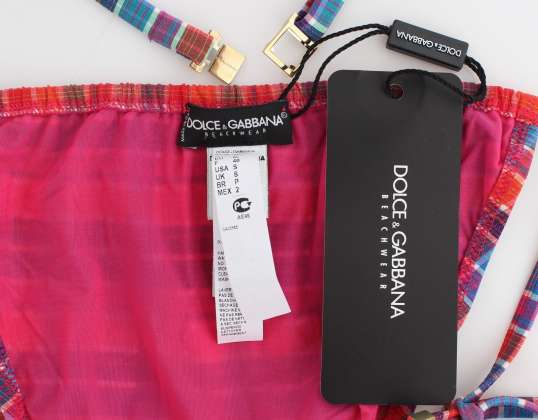 Dolce & Gabbana Multicolor zweiteiliger Badeanzug Bikini Beachwear