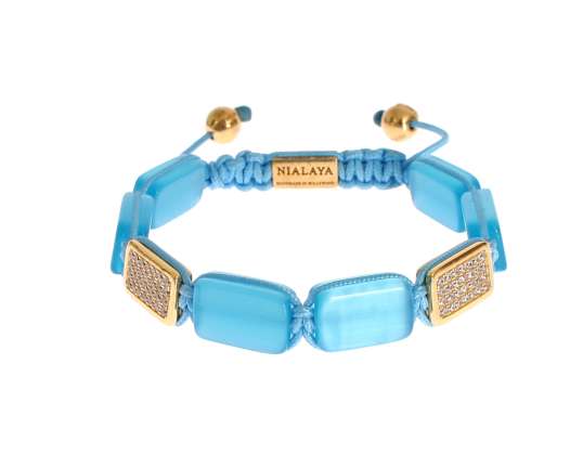 Pulsera Nialaya CZ Opal 18K Gold 925