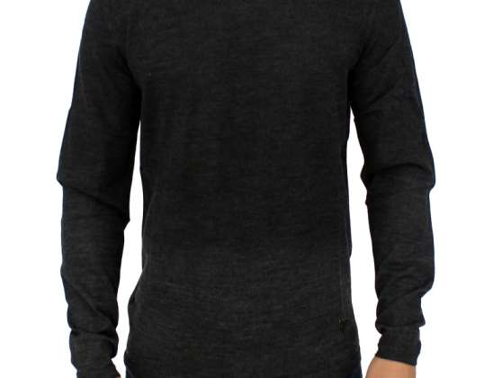 Balmain Gray vuneni crewneck džemper