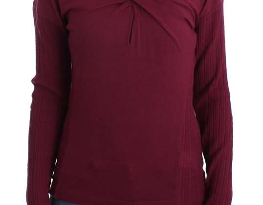Camisola de lã de malha roxa Cavalli