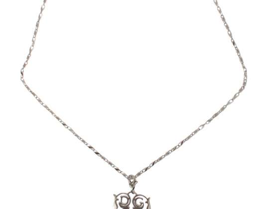 Dolce & Gabbana 925 Silber Herz Charm Halskette