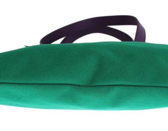 Dolce & Gabbana Green Denim Leder Hand Schulter Reisetasche