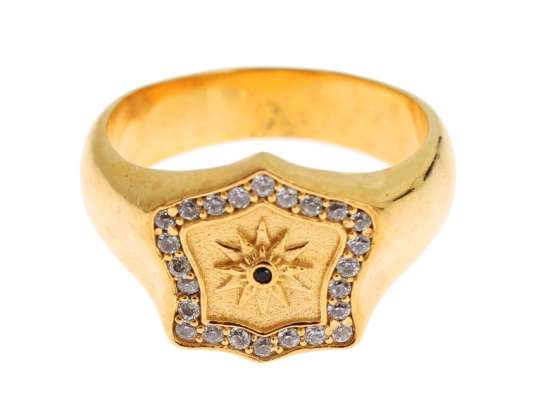 Nialaya Vergulde 925 Sterling Zilveren Ring