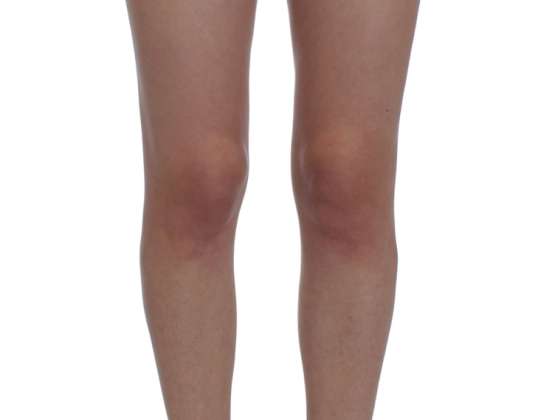 Dolce & Gabbana Braune Seide Stretch Spitze Shorts