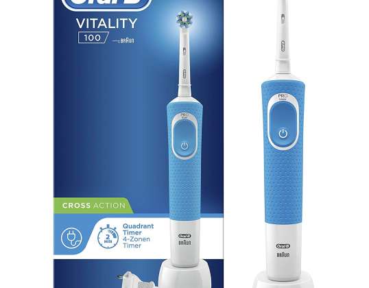 Oral-B Vitality 100 Σταυρού Δράσης μπλε κουτί