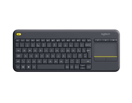 Logitech безжична сензорна клавиатура K400 Plus черна NLB подредба 920-007131