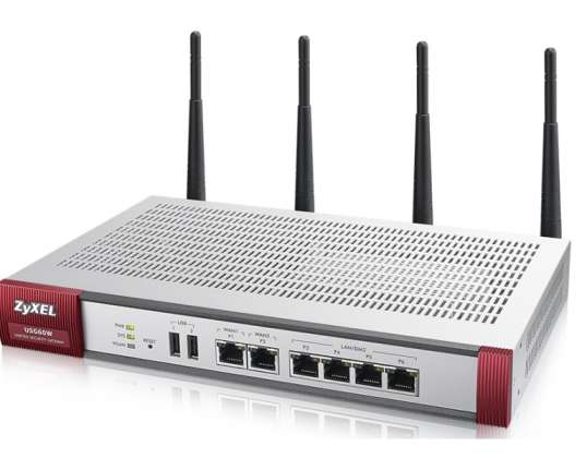 Roteador ZyXEL ZyWALL USG 60W Firewall Appliance 5x SSL VPN USG60W-EU0101F