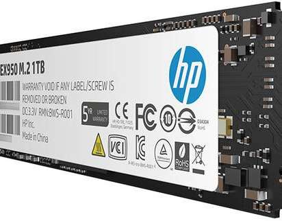 HP SSD 2TB M.2 S-ATA NVMe EX950 Роздрібна торгівля 5MS24AA#ABB