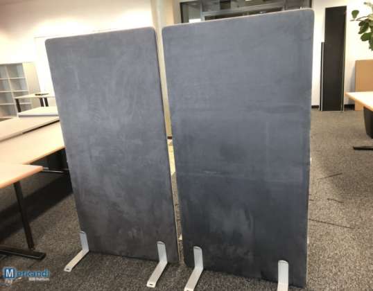 Office partitions - acoustic partitions - room divider in top conditio