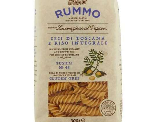 Rummo Pasta von Ceci aus der Toskana und Integral Rice Fusilli Glutenf