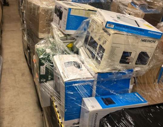 32 Pallets mixed / returned with electronics.