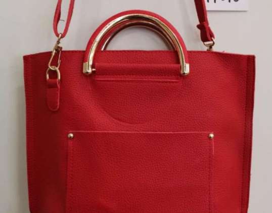 Women's Eco Leather Fashion Bag - Ref 17018 red