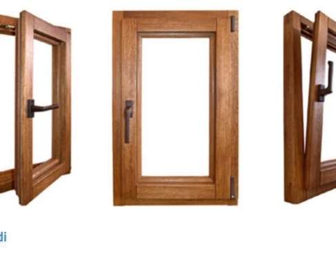 WINDOWS MADE OF LAMINATED WOOD FROM 280 EURO/SQUARE METTER