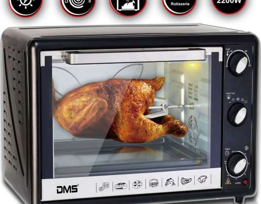 DMS® 63L mini-oven met grill heteluchtoven pizza oven Grill Timer
