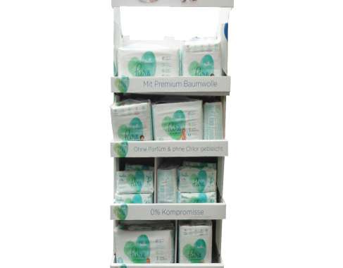 Pampers Pure Protection Windeln, Display Mixed feuchttücher  Aqua