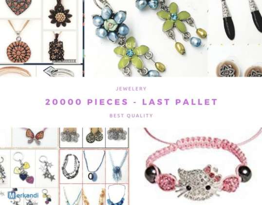 Neuer Modeschmuck - 20000 Stück - SALE X Palette - REF: LAST20000PALL