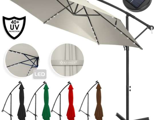KESSER® Parasol 3,5 M con luz LED VOLVER AL CLIENTE