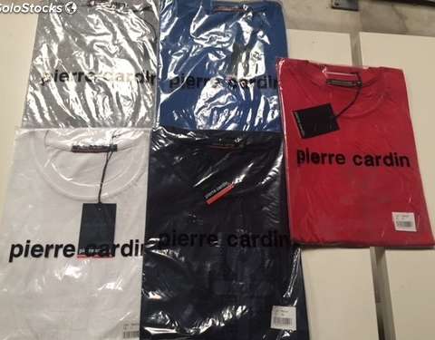Groothandel opruiming: Pierre Cardin heren t-shirts - 36 geassorteerde stukken, 5 kleuren, huidige collecties