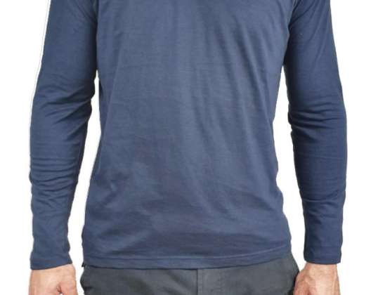 T-shirts manches longues hommes bleu foncé Oaks valley - vêtements pou