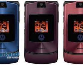 Motorola Razr V3i mobile phones (1.2 MP camera, MP3 player)