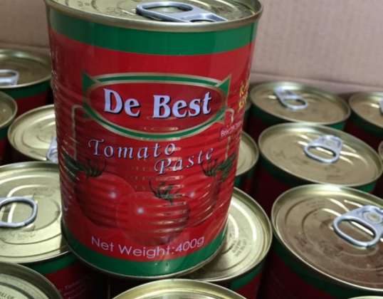 Pomidorų pasta 400GR - 20" konteineris Aukšta kokybė