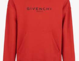 Sweat Givenchy Rouge Vintage de Paris - Disponible en Gros sans Minimum d&#039;Achat