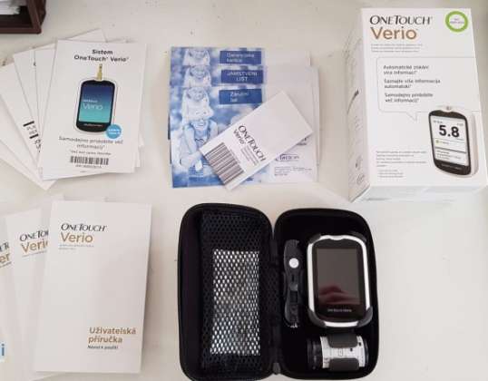 Medidor Glucometer OneTouch Verio, nuevo, EXP 08.2019, 6,000 unidades