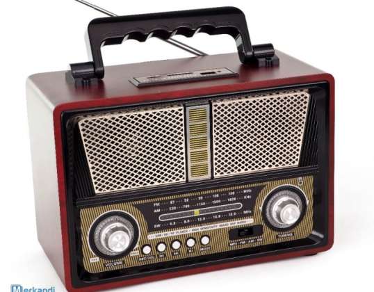 RADIO PORTABLE STÉRÉO « VINTAGE ANNÉES 60 » (EP615)