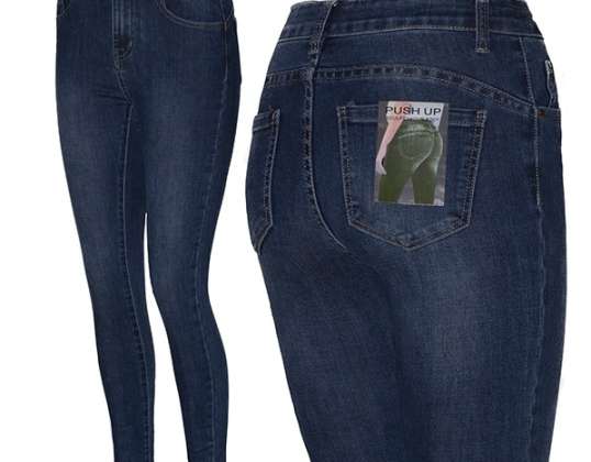 Dámske džínsy push up veľkosti: S ; M, L, XL prispôsobiteľný ref. 111 V