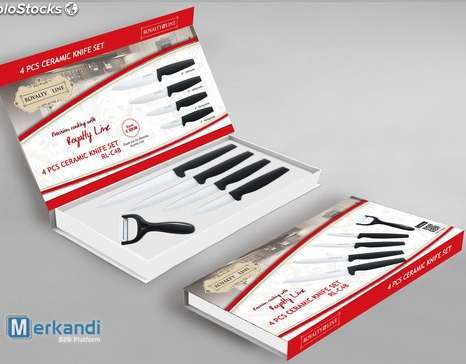 4 Adet Seramik Bıçak Takımı