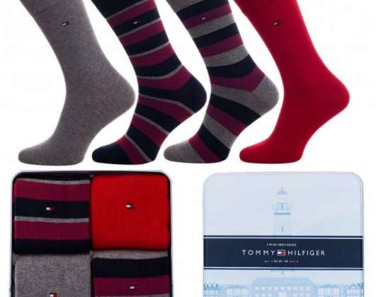 Tommy Hilfiger cadeau boîte chaussettes hommes 4 pack