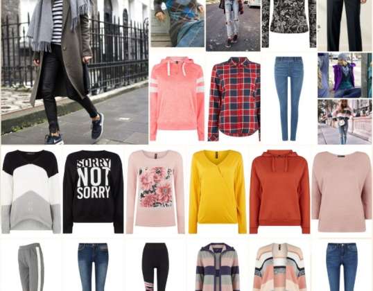 Aukštos kokybės moteriškų drabužių paketas - Rudens žiemos tendencijos - Europos prekės ženklas